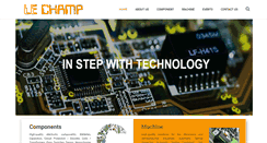 Desktop Screenshot of lechamp.com.sg